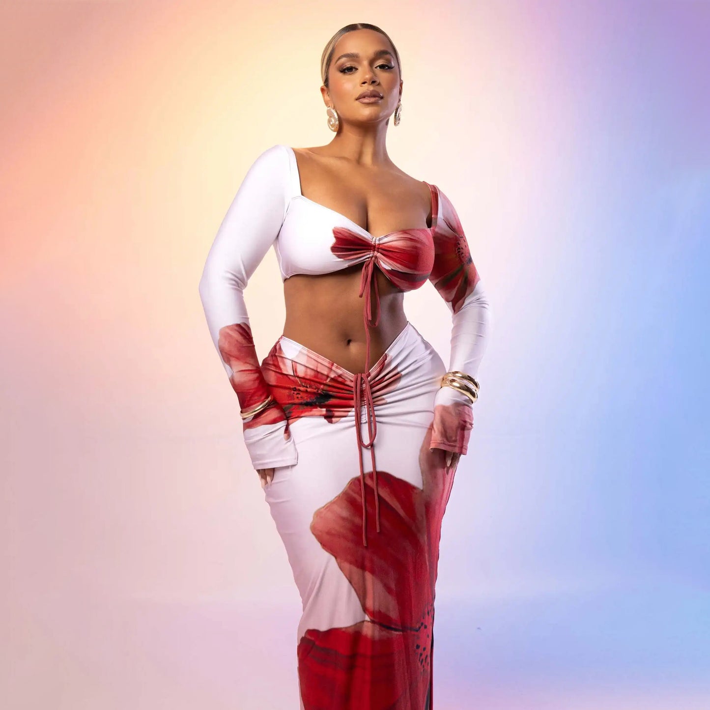 Lissa - Drape Maxi jurk